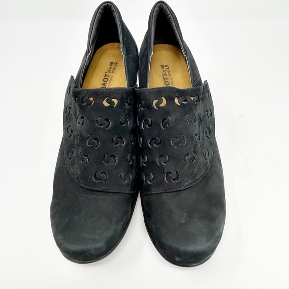 Naot Women's Black Laser Cut Suede Nubuck Pump Heels Size 40 (US 9) Formal - Picture 1 of 15